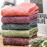5 Pairs of Vintage Winter Socks Soft Warm Thick Crew Socks for Men Women Style 1