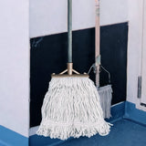 Replacement Cotton Mop Head Loop-End Detachable for Home Hotel Office Use White