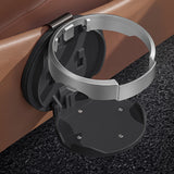 Folding Car Door Cup Holder Adjustable Clip On Drink Organizer Black