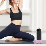 Silicone Protective Sleeve Compatible with Stanley Tumbler Bling Anti-Slip Cover Pink