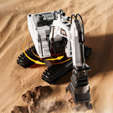 2.4G Remote Control Excavator 3 in 1 RC Digger with 3 Heads Gray White