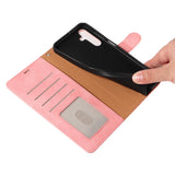RFID Protective Flip Wallet Case Compatible with Samsung A17 A37 and A57 Pink