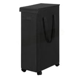65L Slim Laundry Basket Narrow Laundry Hamper with Handles for Laundry Room Black