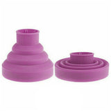Universal Silicone Diffuser Foldable for Hair Dryer 4-5cm Nozzle Purple