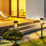 8 Pack Solar Outdoor Garden Pathway LED Night Lamps Waterproof Yard Landscape Lights