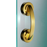 No Drill Suction Cup Door Handle for Glass Door Bathroom Cabinet Gold