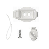 10 Pcs Adhesive Cable Clips Cord Organizer Zip Tie Mount Holder White