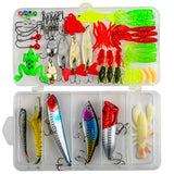 Bass Trout Salmon Fishing Lures Kit – Baits & Tackle Fishing Accessories Set Green