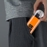 Portable Electric Nose Hair Trimmer Rechargeable Ear Nose Hair Trimmer for Men Women Orange
