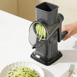 3-Blade Rotary Cheese Grater with Handle Kitchen Shredder Slicer Grater Slicer Style 2