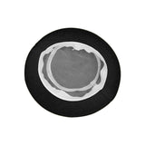 Unisex Bucket Hat Cotton Outdoor Beach Sun Cap Black