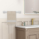 5Pcs Bathroom Towel Bar Set 40cm Stainless Steel Wall Mount Silver