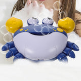 Crab Bubble Machine Bath Toy – With Music for Kids and Toddlers Bath Time Fun Blue