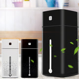 1L Ultrasonic Air Humidifier Diffuser Oil Purifier LED Light USB Black