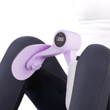 Thigh Trainer with Smart Counter Adjustable Exercise Equipment for Leg and Core Exercises Purple
