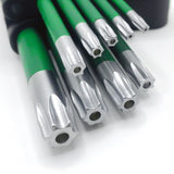 9Pc Hex Key Set with CRV Steel for Car and Motorcycle Repair Green