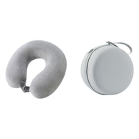 Travel Neck Pillow Memory Foam U Shaped Pillow for Flights Road Trips Office Gray