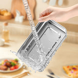 900ml Electric Heated Lunch Box Stainless Steel for Work School Grey