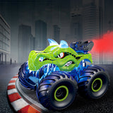 2.4GHz Dinosaur RC Truck Spraying Off Road with LED Lights Green
