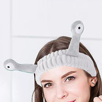 Face Wash Headband Snail Spa Makeup Hair Bands Cartoon Cute Elastic Headband Hair Accessories Grey