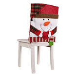 Christmas Chair Covers with Santa Hat – Holiday Dinner Party Decoration Style 2