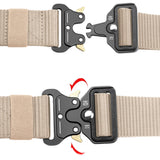 Nylon Tactical Belt Quick-Release for Outdoor Work Khaki