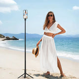 Magnetized Selfie Stick Tripod 360-degree Rotatable Tripod for iPhone Android - Black