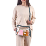 PVC Transparent Crossbody Purse Bag Grey