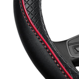 Breathable Microfiber Leather Steering Wheel Cover Style 1