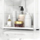 2-Tier Storage Rack – Perfume & Skincare Organizer for Home White