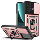 Case and Tempered Glass Screen Protector Set Compatible With Moto G86 Power Rose Gold