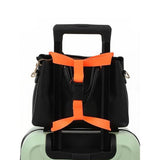 2 Pcs Luggage Straps Bag Bungee Connector Travel Strap Orange
