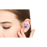 Bluetooth Open Ear Clip-On Earbuds Wireless Headphones for Sports Purple