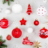 42-Piece Christmas Tree Ornament Set Holiday Hanging Decorations for Home Style 3