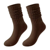 2 Pair Non-Slip Grip Socks for Yoga & Pilates Coffee Brown