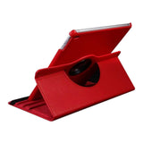 360 Degree Rotating PU Leather Case Compatible With iPad 10th and 11th Gen A16 Red