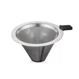 600ml Pour Over Coffee Maker High-Heat Borosilicate Glass with Reusable Stainless Steel Filte