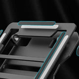 Adjustable Laptop Stand 360-Degree Rotating Foldable Desktop Holder Black