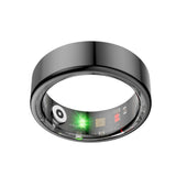 Smart Health Ring with Charging Case Sleep Tracking Waterproof Black