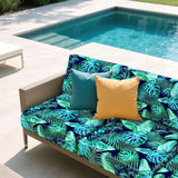 4Pcs Patio Cushion Covers Stretch Outdoor Couch Cushions For Sofa Chair Seat Cover Style 2
