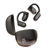 Open Ear Headphone Bluetooth Wireless Earbud Sport Over Ear Earhooks LED Power Display Earphone Black