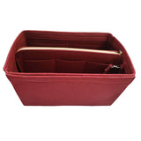 Thick Felt Tote Bag Organizer Insert with Multiple Pockets Red