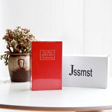 Book Secure with Combination Lock for Cash Jewelry Red