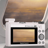 8K Digital Camera with Flip Screen WIFI Remote Control for Photography Light Pink