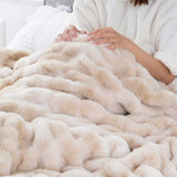 Bubble Tie Dye Throw Throw Blanket for Couch Cozy Soft and Fuzzy for Sofa Bedroom Living Room Khaki