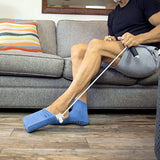 Sock Wearing Helper with Adjustable Cord Easy On Sock Slider for Socks Stockings