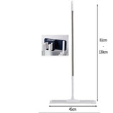 81-130cm Adjustable Telescopic Floor Squeegee 180 Degrees Swivel Water Broom for Bathroom Garage Window Cleaning White