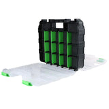 34 Compartment Double Sided Storage Box for Screws Nuts Parts Green