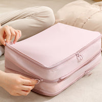 Compression Packing Cubes for Suitcases Luggage Storage Bag Travel  Essentials Pink
