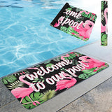 Summer Pool Doormat Non Slip Pool Floor Mat for Swimming Poolside Seating Mats Style 2